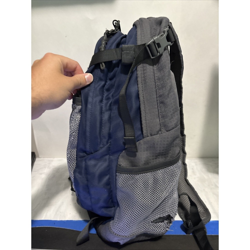 Ascend Blue 17" Backpack Has Rip In Side - Picture 2 of 7